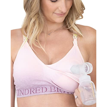 Kindred Bravely Sublime Sports Pumping Bra Hands Free | Nursing Bra for Breastfeeding and Pumping (O...