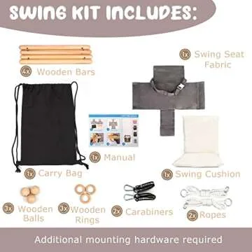 Tislly Baby Swing Outdoor Indoor Toddler Swing Seat with Safety Belt, Canvas Hanging Swings Outside Tree Swing Great Gift for Baby Boys Girls Kids Lovers