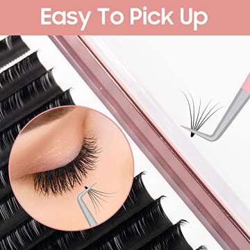 Fiber Tip Lash Tweezers for Precision Eyelash Extensions
