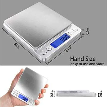 Fuzion 500g Digital Kitchen Weight Scale for Precision