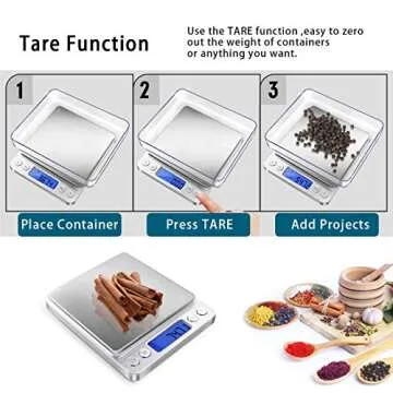 Fuzion 500g Digital Kitchen Weight Scale for Precision