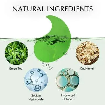 Under Eye Patches Dark Circles Under Eye Masks for Puffiness - Green Tea Eye Gel Pads Retinol Collagen Hyaluronic Acid Moisturizing & Reducing Wrinkles 20 Pairs (Green)
