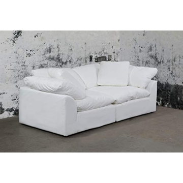 Sunset Trading White Modular Performance Sectional Sofa