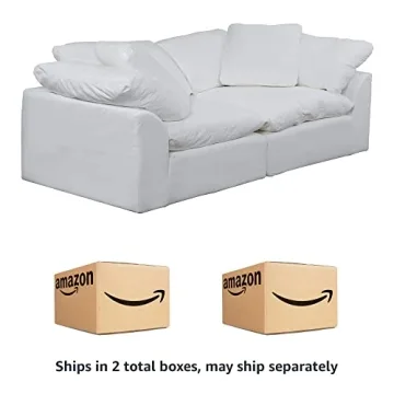 Sunset Trading White Modular Performance Sectional Sofa