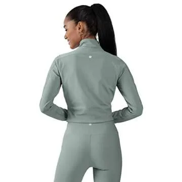 90 Degree Women's Ribbed Half Zip Jacket - Stylish & Versatile