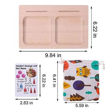 Candywood Large Set Full Rainbow Color Style Wooden Loose Parts Sensory Play Toys for 3 4 5 Boys & G...