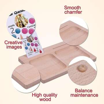 Candywood Rainbow Wooden Loose Parts for Children 3-5