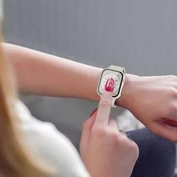 QCKANLJ 6-Pack Case Compatible with Apple Watch Series 9 8 7 41mm with Tempered Glass Screen Protector, Ultra-Thin Hard PC Full Protective Face Cover Bumper for iWatch 41mm