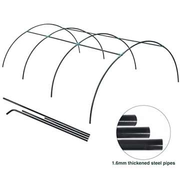 Stonehomy Walk-in Greenhouse for Outdoors, 10x7x7FT Heavy Duty Green House for Plants Winter, Large Tunnel Warm House for Gardening with PE Cover and Roll-up Zipper Door