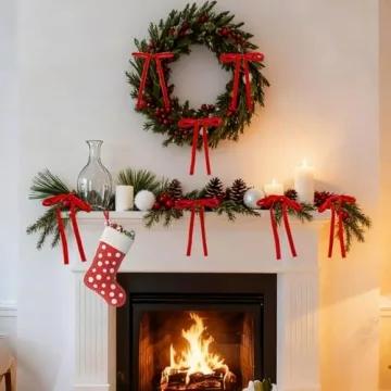 36 Velvet Christmas Bows for Elegant Holiday Decorating