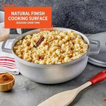 IMUSA Traditional Caldero made in Colombia with Lid, 4.8 Quart, Silver