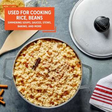 IMUSA Traditional Caldero made in Colombia with Lid, 4.8 Quart, Silver