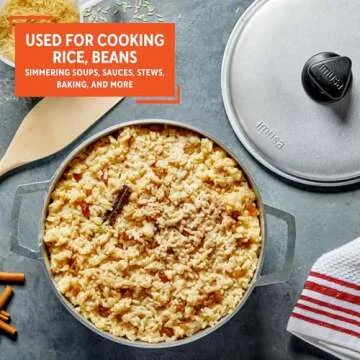 IMUSA Traditional Caldero made in Colombia with Lid, 4.8 Quart, Silver