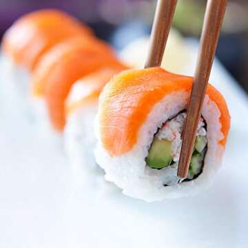 MFJUNS 5-Pairs Reusable Wooden Chopsticks Set