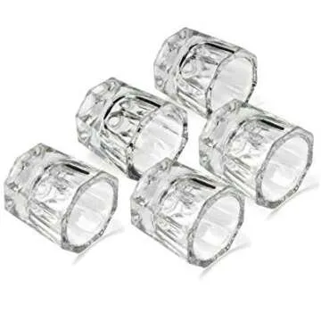 DORUS 10 Nail Art Acrylic Liquid Powder Dappen Dish Glass Crystal Cup Glassware Tools