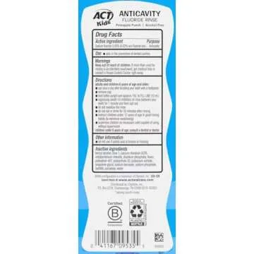 ACT Kids Anticavity Fluoride Rinse, Pineapple Punch, 16.9 Ounce (Pack of 3)