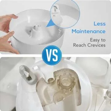 Humidifiers Easy to Clean,Essential Oil Diffuser, Colorful Night Light,Ultrasonic Top Fill Cool Mist Humidifiers for Bedroom Baby Plants,Ultra Quiet,Last up to 20 Hrs,1.6L,Levoair