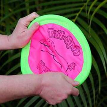 Chuckit! Petmate Booda Tail-Spin Flyer Floating Dog Frisbee, Multi, 10-Inch
