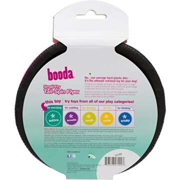 Chuckit! Petmate Booda Tail-Spin Flyer Floating Dog Frisbee, Multi, 10-Inch