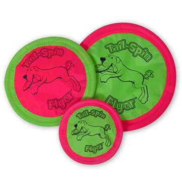 Chuckit! Petmate Booda Tail-Spin Flyer Floating Dog Frisbee, Multi, 10-Inch