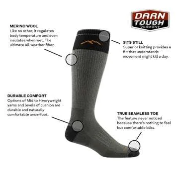 Darn Tough (Style 2013) Hunter Heavyweight w/Full Cushion Sock - Forest, Small