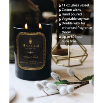 Harlem Candle Co. After Dark Luxury Candle for Elegant Ambiance