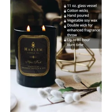 Harlem Candle Co. After Dark Luxury Candle for Elegant Ambiance