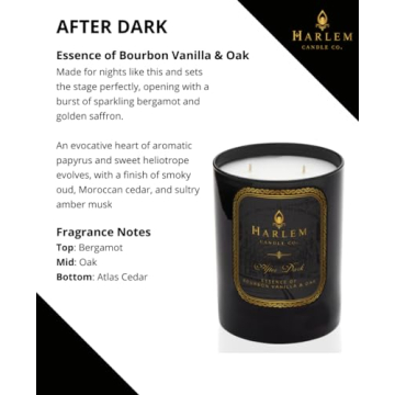 Harlem Candle Co. After Dark Luxury Candle for Elegant Ambiance