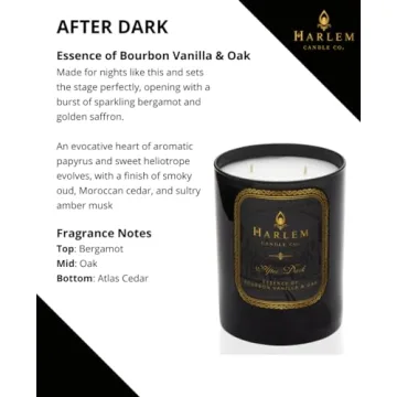 Harlem Candle Co. After Dark Luxury Candle for Elegant Ambiance