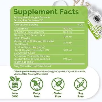 Intestinal Fortitude GLR-6 - Gut Lining Repair Supplement for Gut Health - Leaky Gut Repair with L-G...