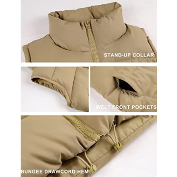 Stylish Springrain Womens Oversized Puffer Vest for Winter