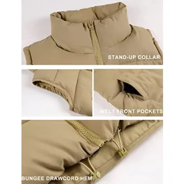 Stylish Springrain Womens Oversized Puffer Vest for Winter