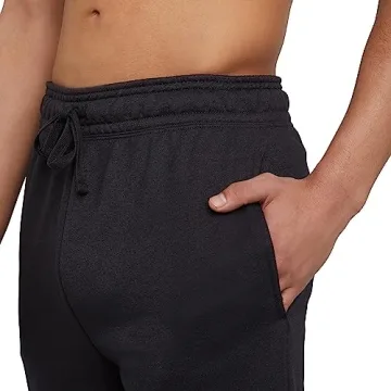Hanes Men's Large Black Jogger Sweatpants with Pockets