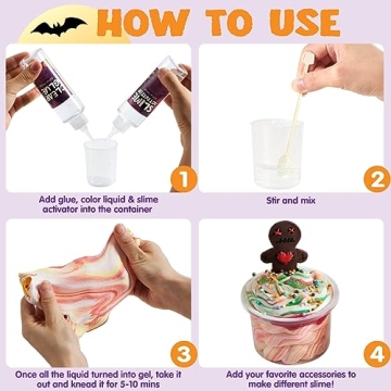 JOYIN Halloween Slime Kit - Spooky DIY Fun for Kids