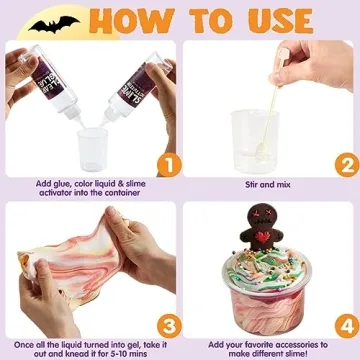 JOYIN Halloween Slime Kit - Spooky DIY Fun for Kids