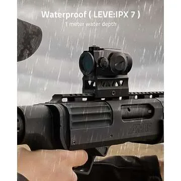 CVLIFE JackalHowl Red Dot Sight,1x20mm 2MOA Red dot Motion Awake Red Dot Scope Compact Red Dot Optics with Co-Witness Riser and Low-Profile Mount,10 Brightness Button Settings