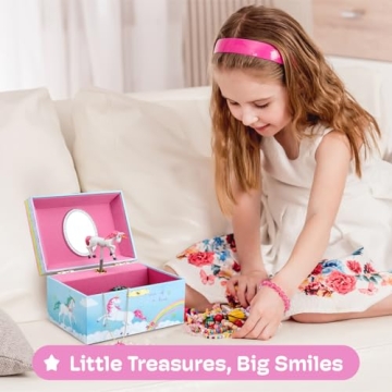 Magical Unicorn Jewelry Box for Little Girls