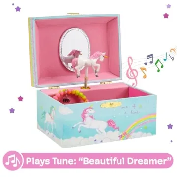 Magical Unicorn Jewelry Box for Little Girls