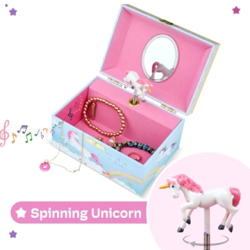 Magical Unicorn Jewelry Box for Little Girls