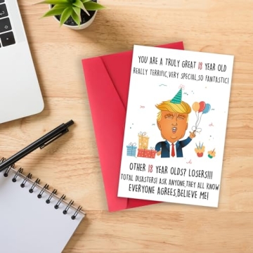Funny Trump 18th Birthday Card - Humorous Gift