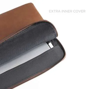 Comfyable Tablet Sleeve Compatible for iPad Pro 13-in M4 2024, iPad Air 13-in M2, 12.9 inch iPad Pro M2 M1 with Magic Keyboard & Pencil Holder - PU Leather Bag Waterproof Slim Protective Cover Case