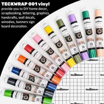 TECKWRAP 001 Vinyl Matte Permanent Vinyl for Crafts
