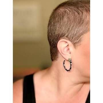 Beetle Sandworm Juice Hoop Earring - Coral Snake Earrings - Costume Jewelry for Womenand Fans(Sandworm Earring)