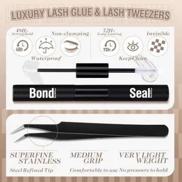 Lvmixwig Brown Lashes Extension Kit Natural Lash Clusters Kit C Curl Individual Lashes Kit Brown 10-12mm Short Eyelash Extensions Kit with Lash Bond and Seal & Lash Applicator for DIY Lash Extension