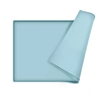 EIOKIT Dog Food Mat - Durable Silicone with Raised Edges