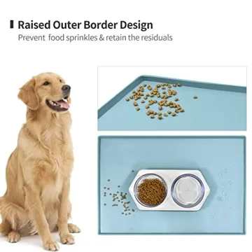 EIOKIT Silicone Dog Feeding Mat - Non-Slip Design