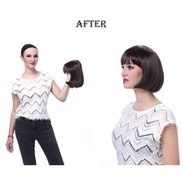 Onedor 10" Short Straight Hair Flapper Cosplay Costume Bob Wig (TF2315 - Hot Pink)