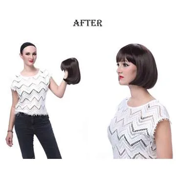 Onedor 10" Short Straight Hair Flapper Cosplay Costume Bob Wig (TF2315 - Hot Pink)