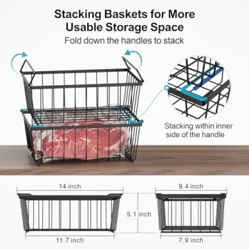 iSPECLE Freezer Bins - Organize Your Frozen Foods Easily