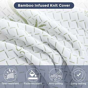 Comfortable IULULU Twin Size Mattress with Bamboo Cover